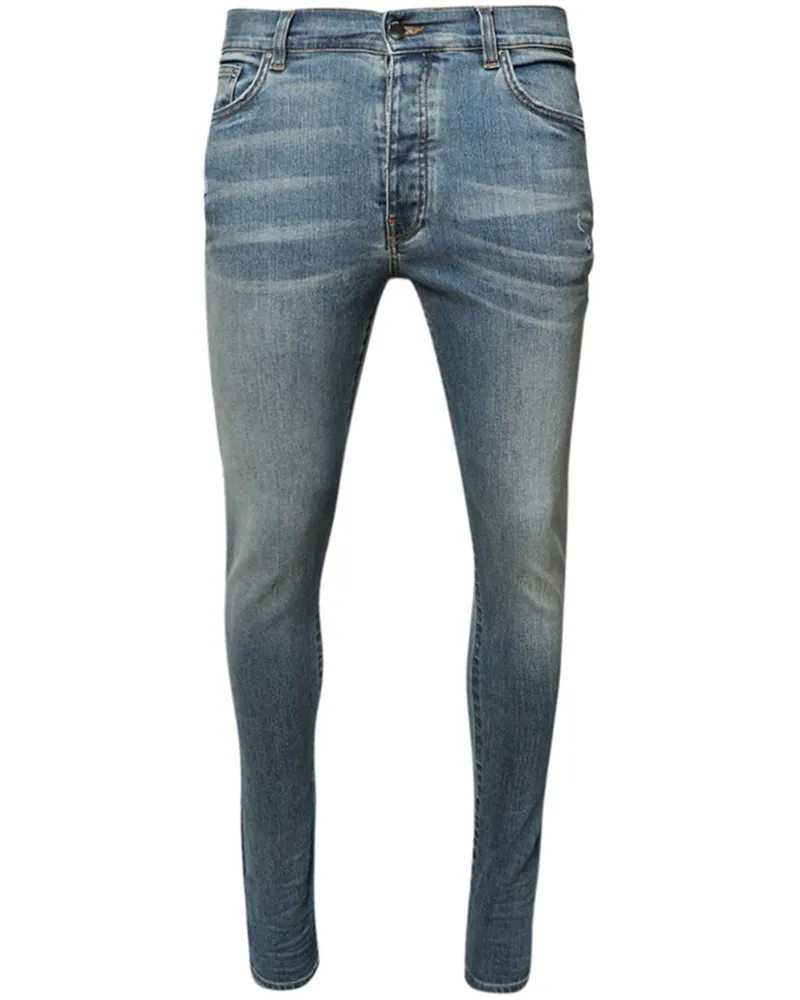 Amiri Tief sitzende Skinny-Jeans - Blau Blau