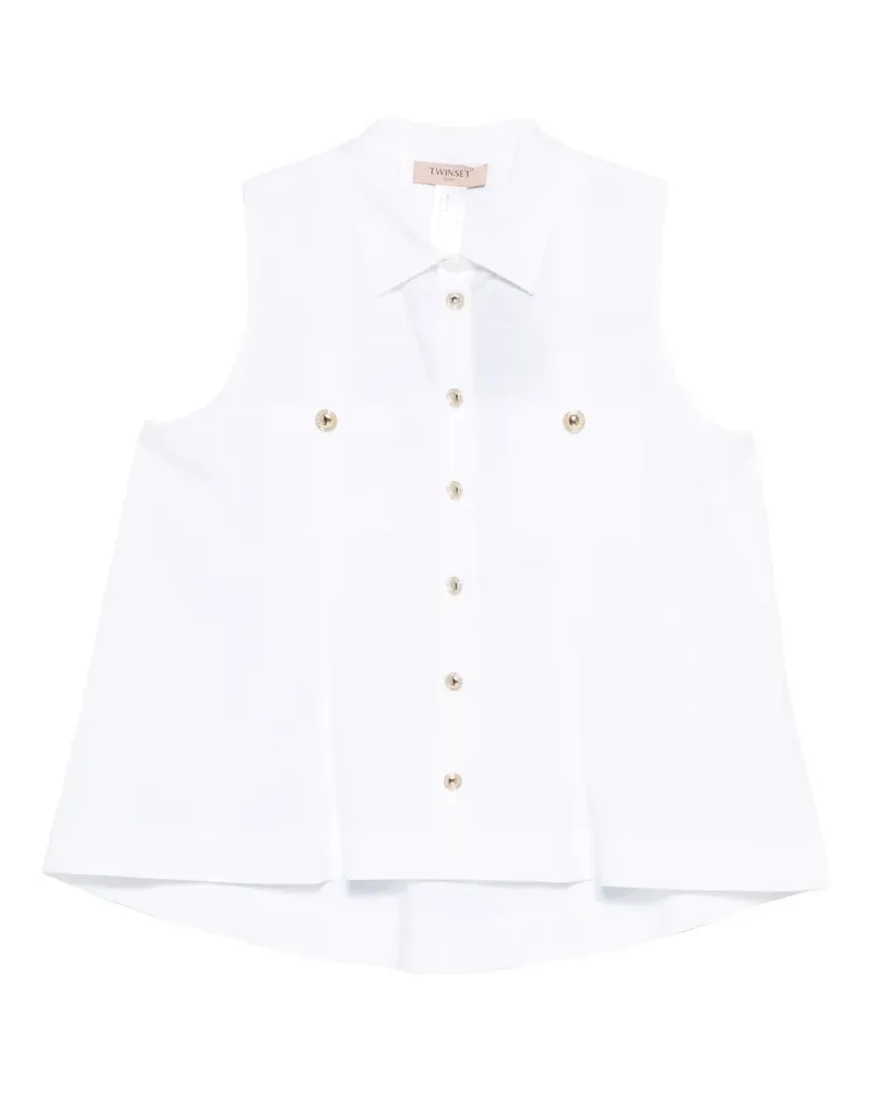 Twin-Set chest-pocket shirt - Weiß Weiß