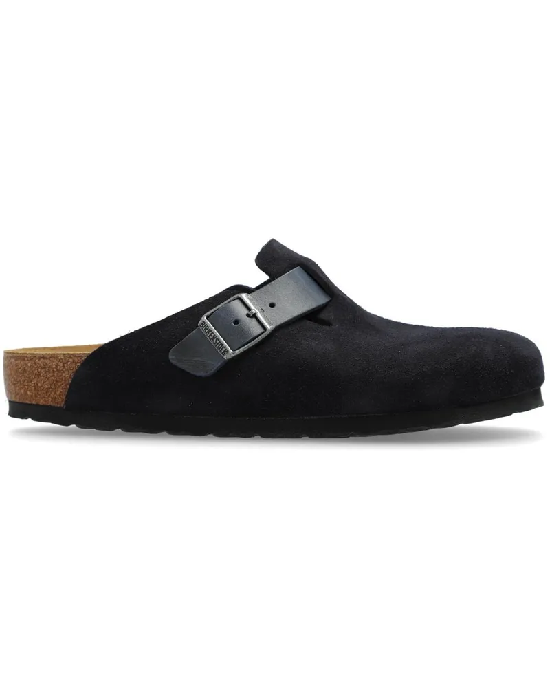 Birkenstock Boston Slipper aus Wildleder - Blau Blau