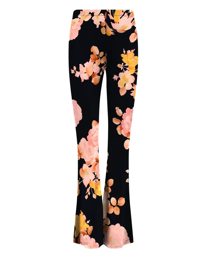 Leonard Paris Ginger floral trousers - Schwarz Schwarz