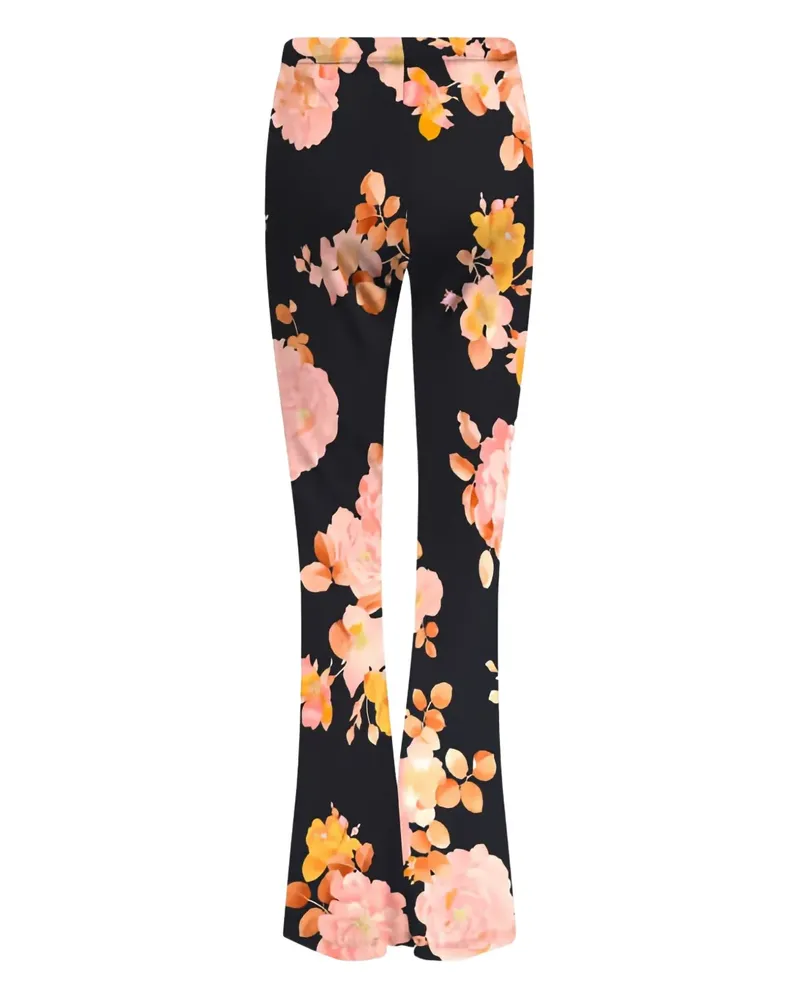 Leonard Paris Ginger floral trousers - Schwarz Schwarz