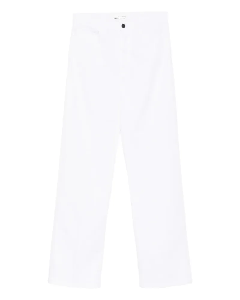 Liviana Conti Jeans mit Knöpfen - Weiß Weiß