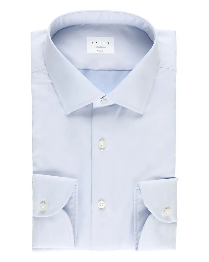 XACUS Button-down-Hemd aus Baumwolle - Blau Blau