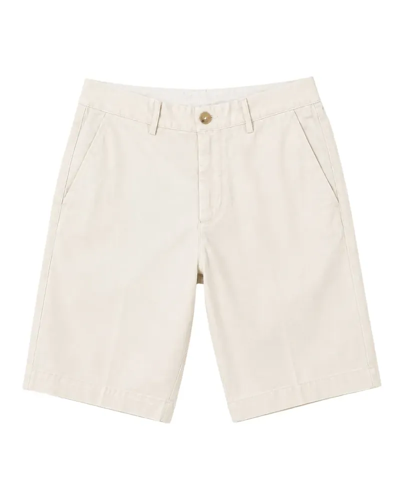 Seventy Gabardine button-fastening shorts - Nude Nude