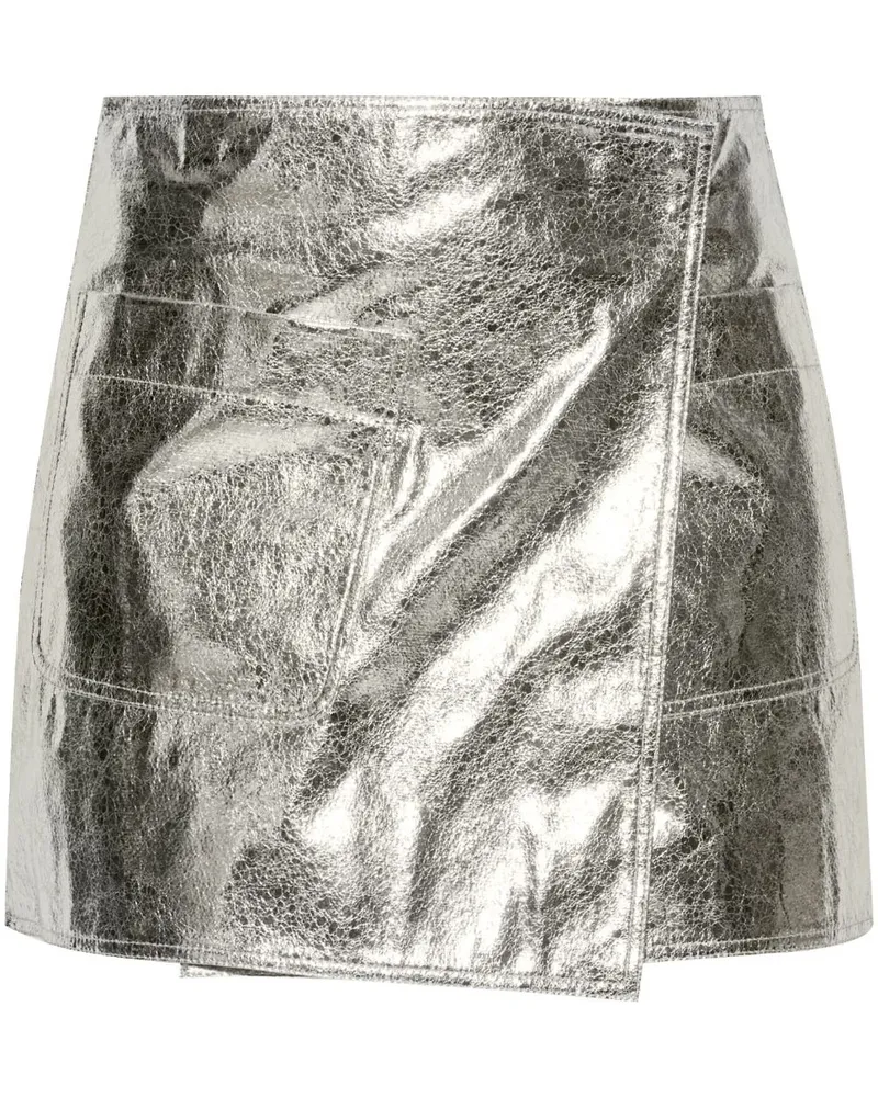Rag & Bone Kyla Minirock - Silber Silber