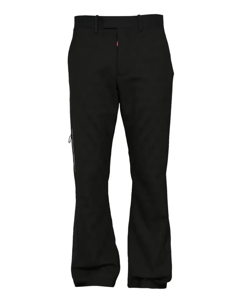 OFF-WHITE Klassische Hose mit Logo - Schwarz Schwarz