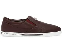 Slip-On-Sneakers mit Logo - Rot