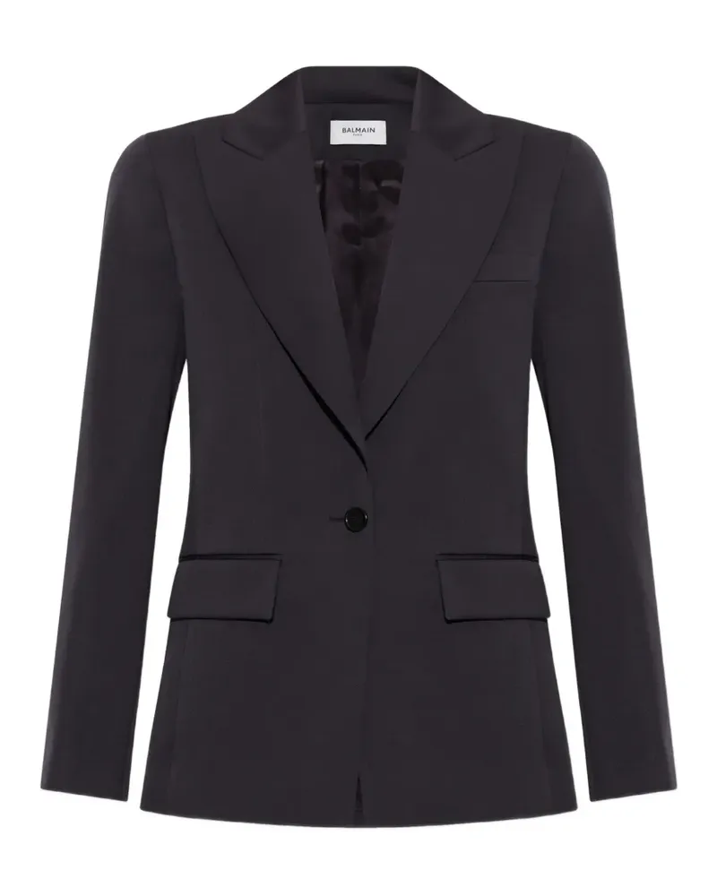 Balmain single-breasted wool blazer - Grau Grau