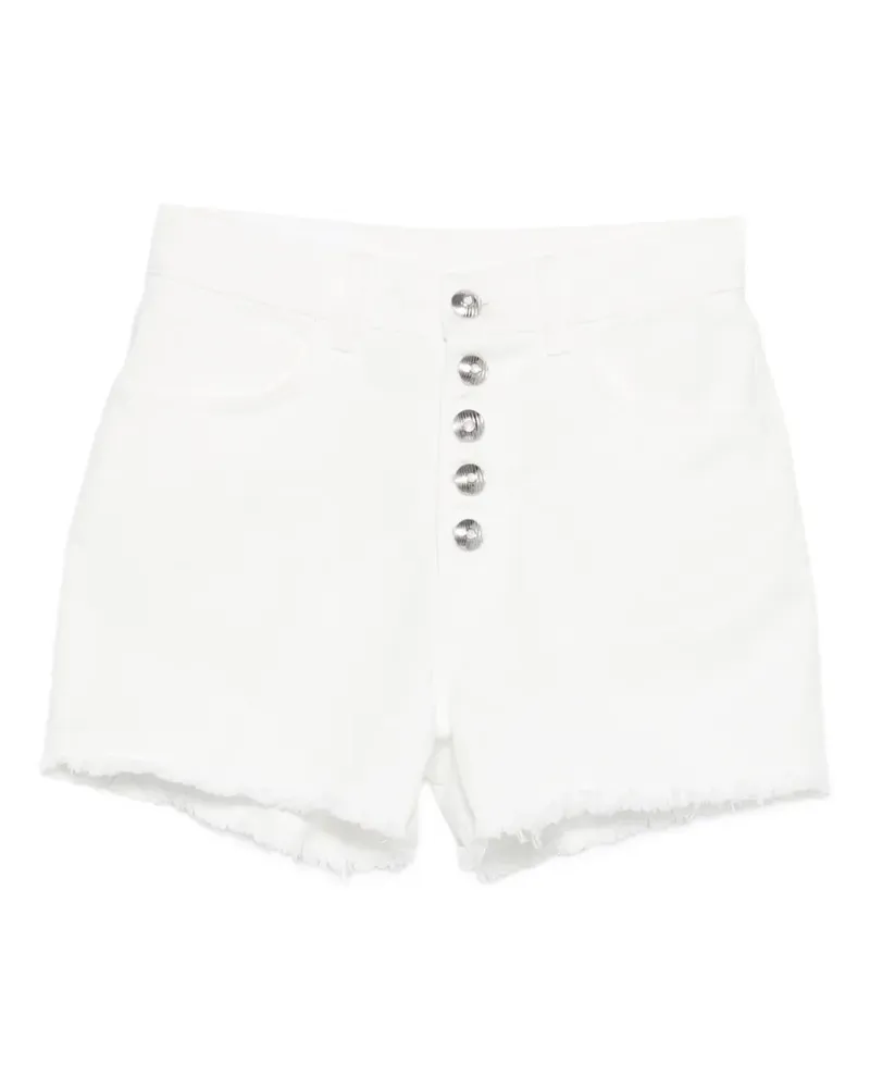 Dondup button-fastening frayed shorts - Weiß Weiß