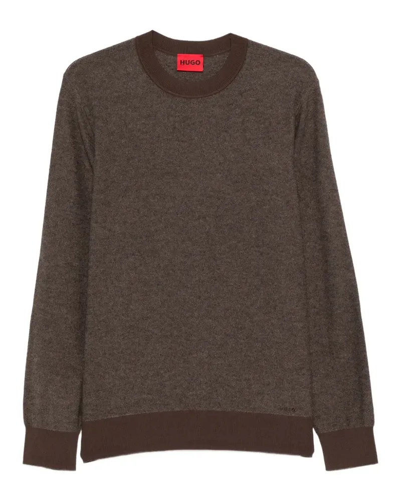 HUGO BOSS crew-neck sweater - Braun Braun