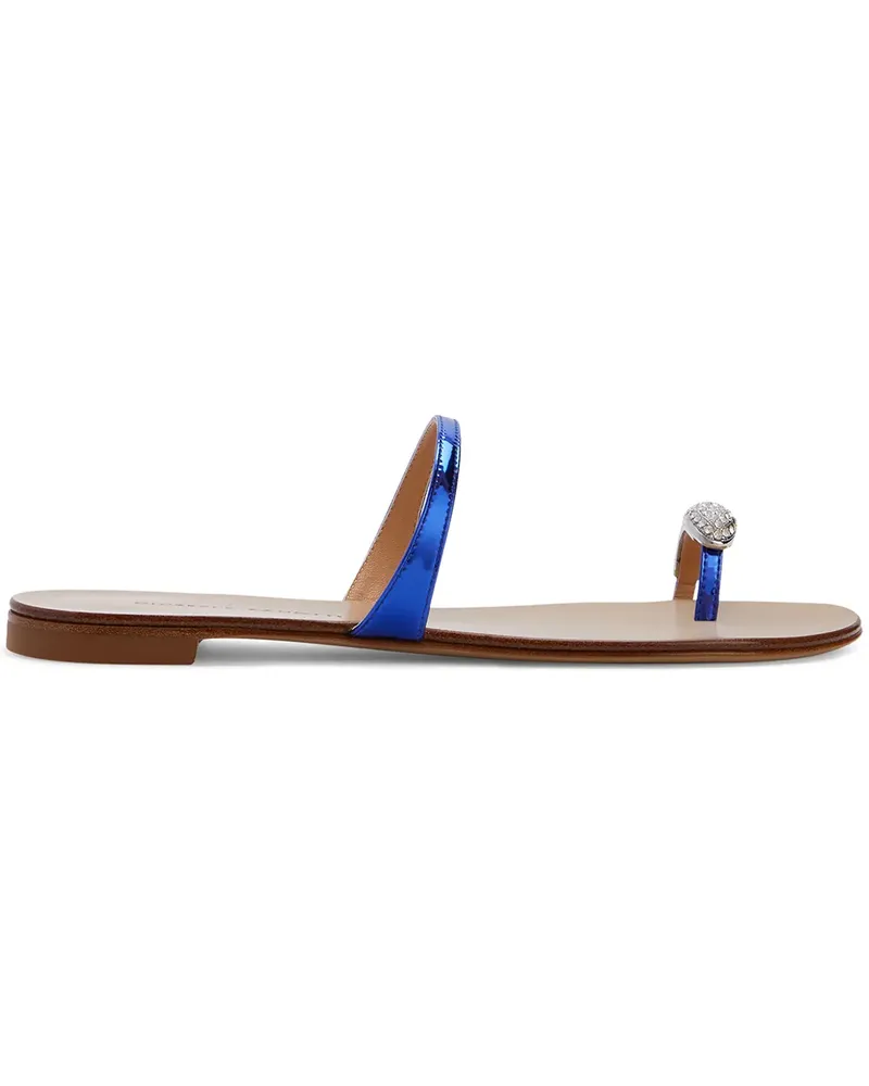 Giuseppe Zanotti Sandalen mit Kristallriemen - Blau Blau