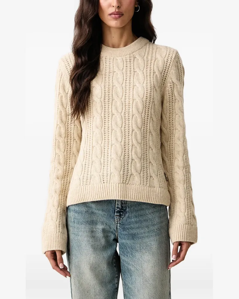 Barbour Joan cable-knit sweater - Nude Nude