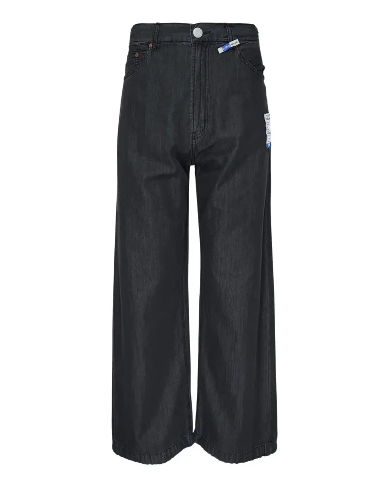 MIHARAYASUHIRO In-stru(men-tal) logo-patch jeans - Schwarz Schwarz