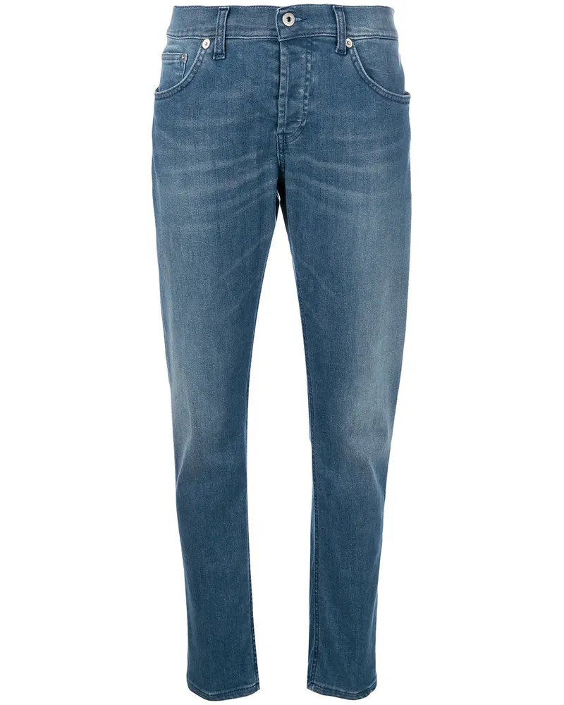 Dondup Gerade Jeans mit ausgeblichenem Effekt - Blau Blau