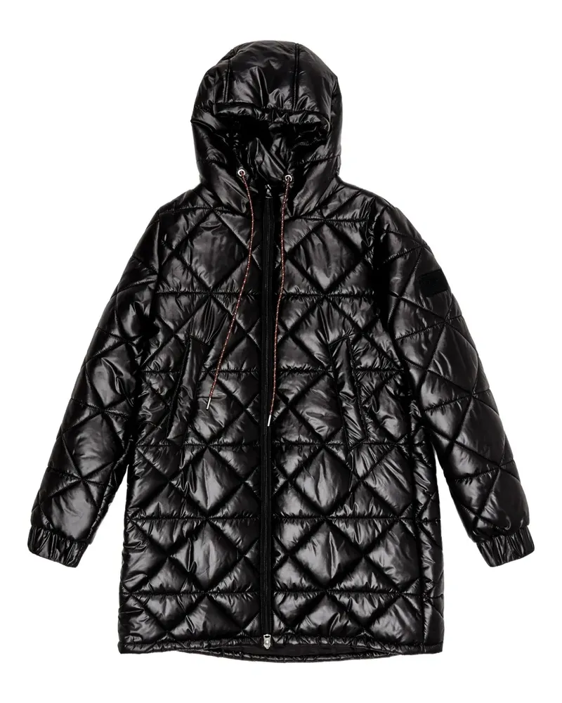 BIMBA Y LOLA Gesteppter Kapuzenmantel - Schwarz Schwarz