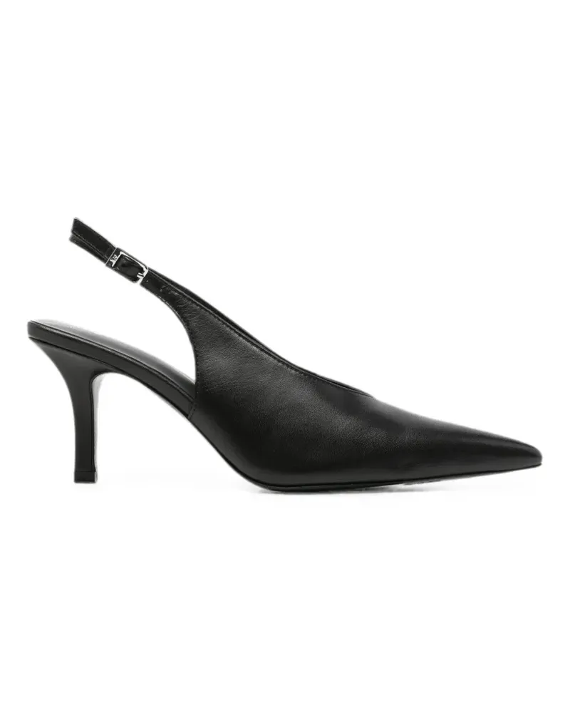Patrizia Pepe pointed-toe buckled slingback pumps - Schwarz Schwarz