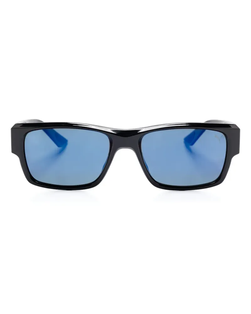 Puma Sonnenbrille mit eckigem Gestell - Schwarz Schwarz