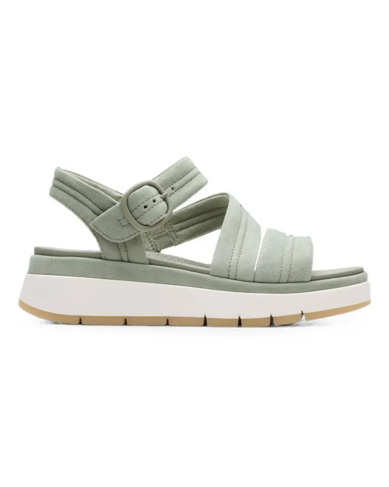 Clarks Tuscan Sandalen aus Wildleder - Grün Grün