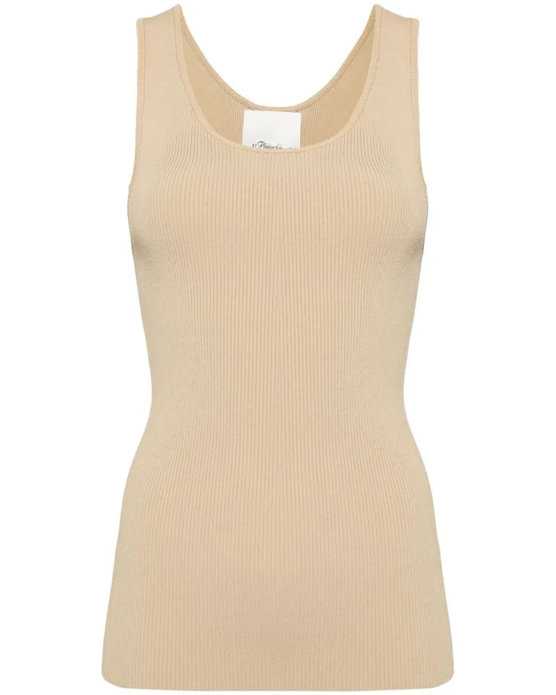 3.1 phillip lim Geripptes Trägershirt - Nude Nude