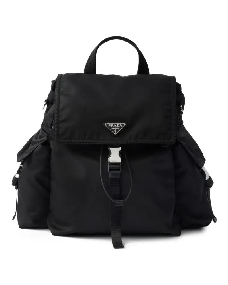 Prada Explore Rucksack mit Kordelzug - Schwarz Schwarz