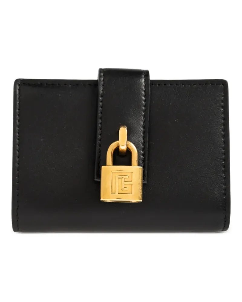 Balmain padlock-detail wallet - Schwarz Schwarz