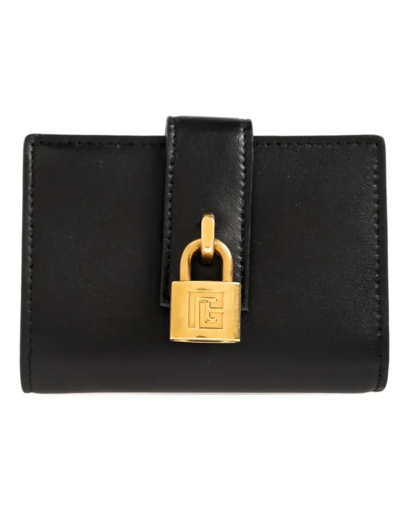 Balmain padlock-detail wallet - Schwarz Schwarz
