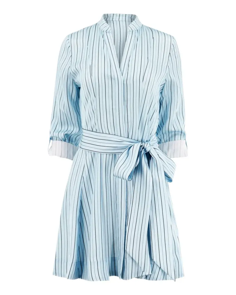 Alice + Olivia Gestreiftes Kleid mit Umschlag - Blau Blau