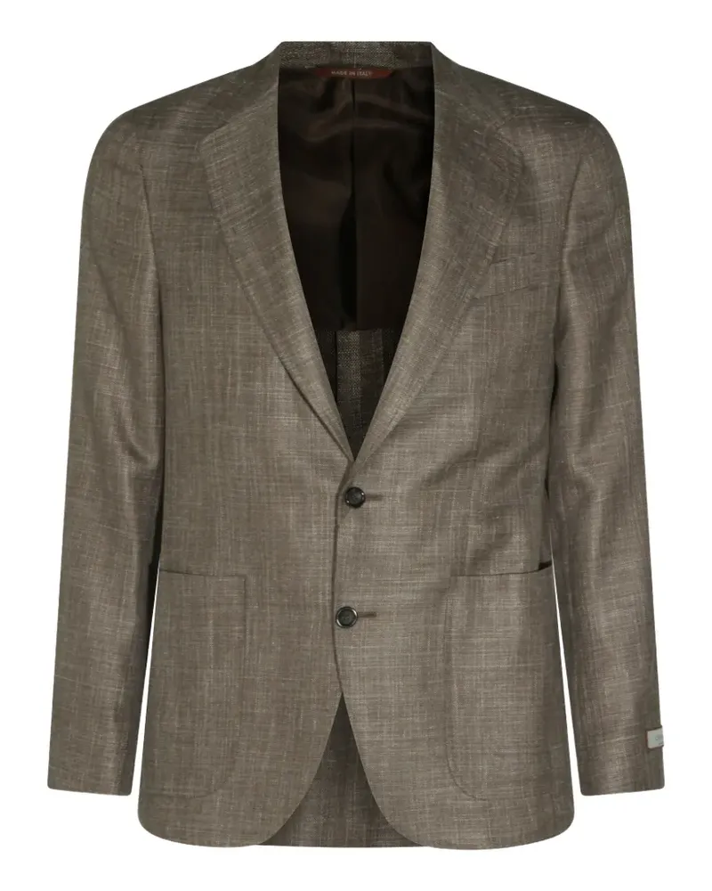 Canali single-breasted blazer - Braun Braun