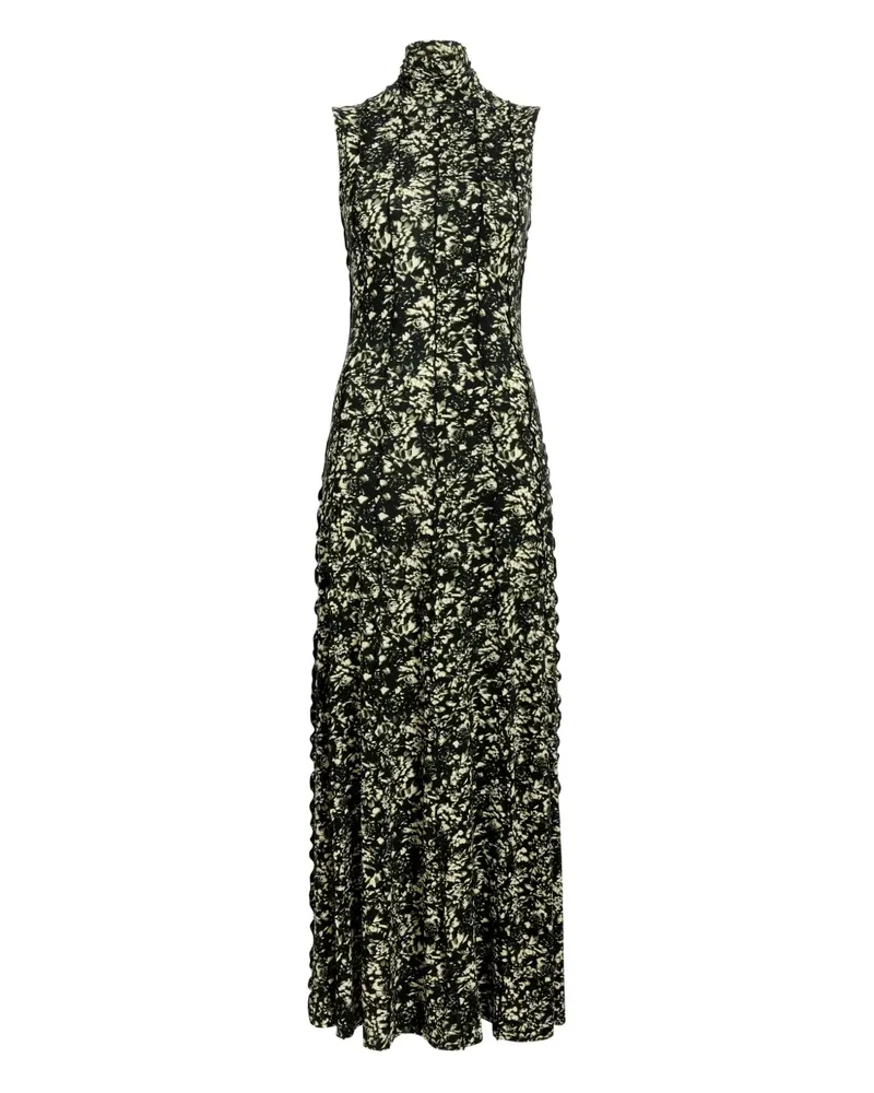 Proenza Schouler Maxikleid mit Stehkragen - Schwarz Schwarz