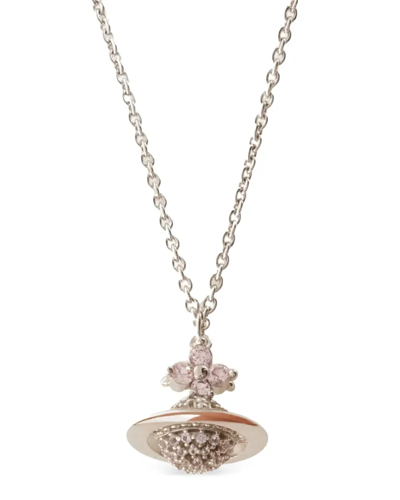 Vivienne Westwood Tiziana Halskette mit Orb-Anhänger - Silber Silber
