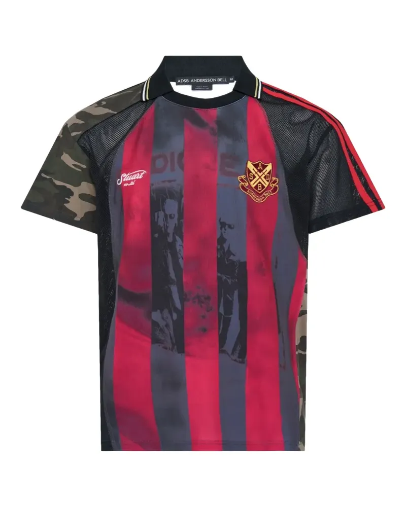 Andersson Bell short-sleeve print-detail T-shirt - Rot Rot