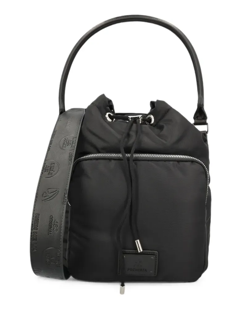 Premiata drawstring-fastening tote bag - Schwarz Schwarz