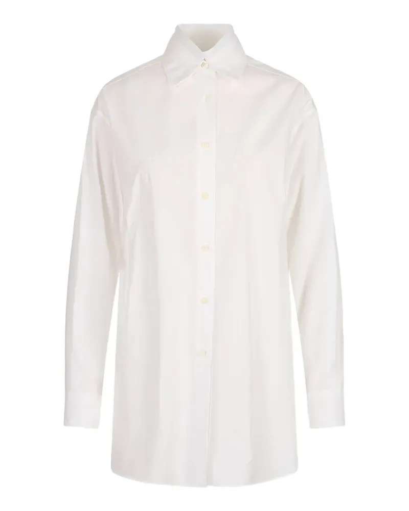 Jil Sander pleated-collar long-sleeve shirt - Nude Nude