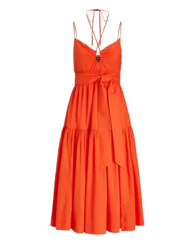 Ralph Lauren belted midi dress - Orange Orange