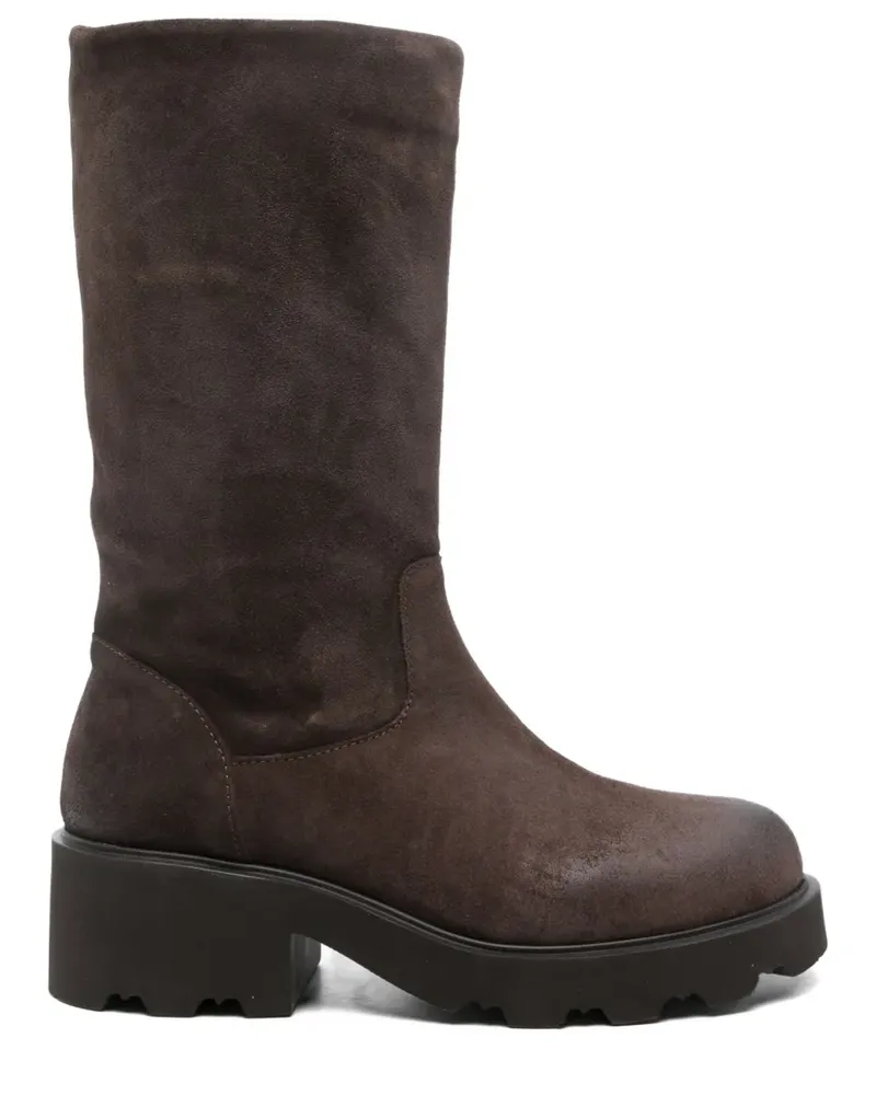 Julie Dee Stiefel aus Wildleder - Braun Braun