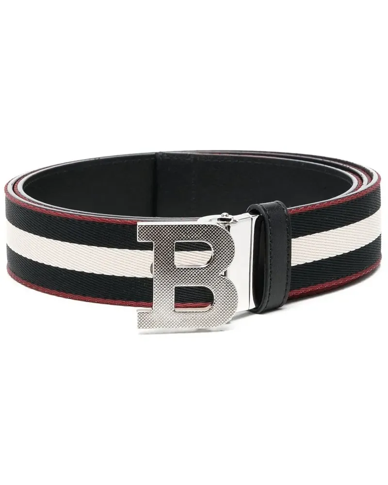 Bally Wendbarer Gürtel mit B-Schnalle - Schwarz Schwarz