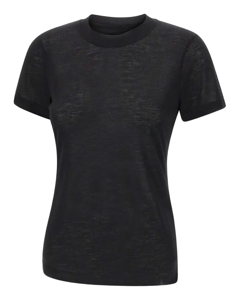 Filippa K T-Shirt mit Rundhalsausschnitt - Schwarz Schwarz