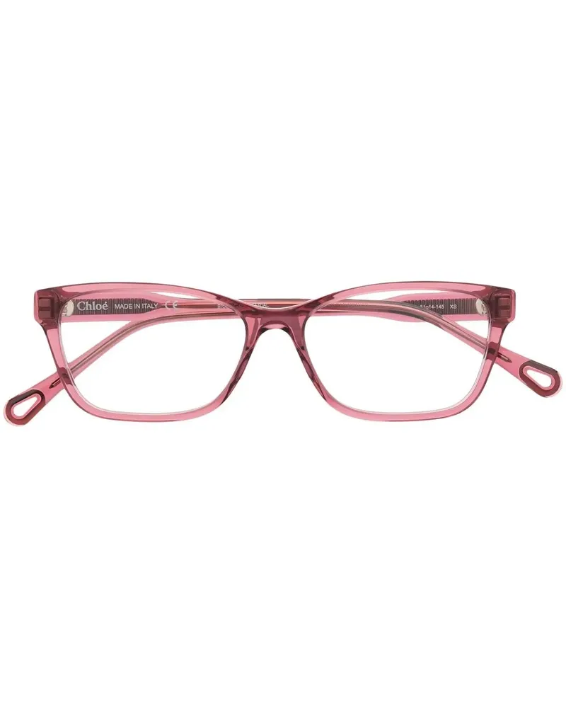 Chloé Brille mit eckigem Gestell - Rosa Rosa