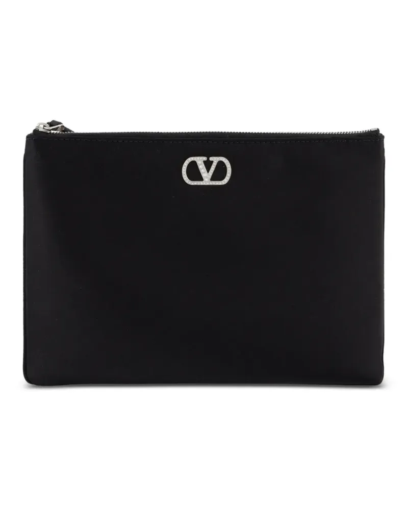 Valentino Garavani VLogo Signature Clutch - Schwarz Schwarz