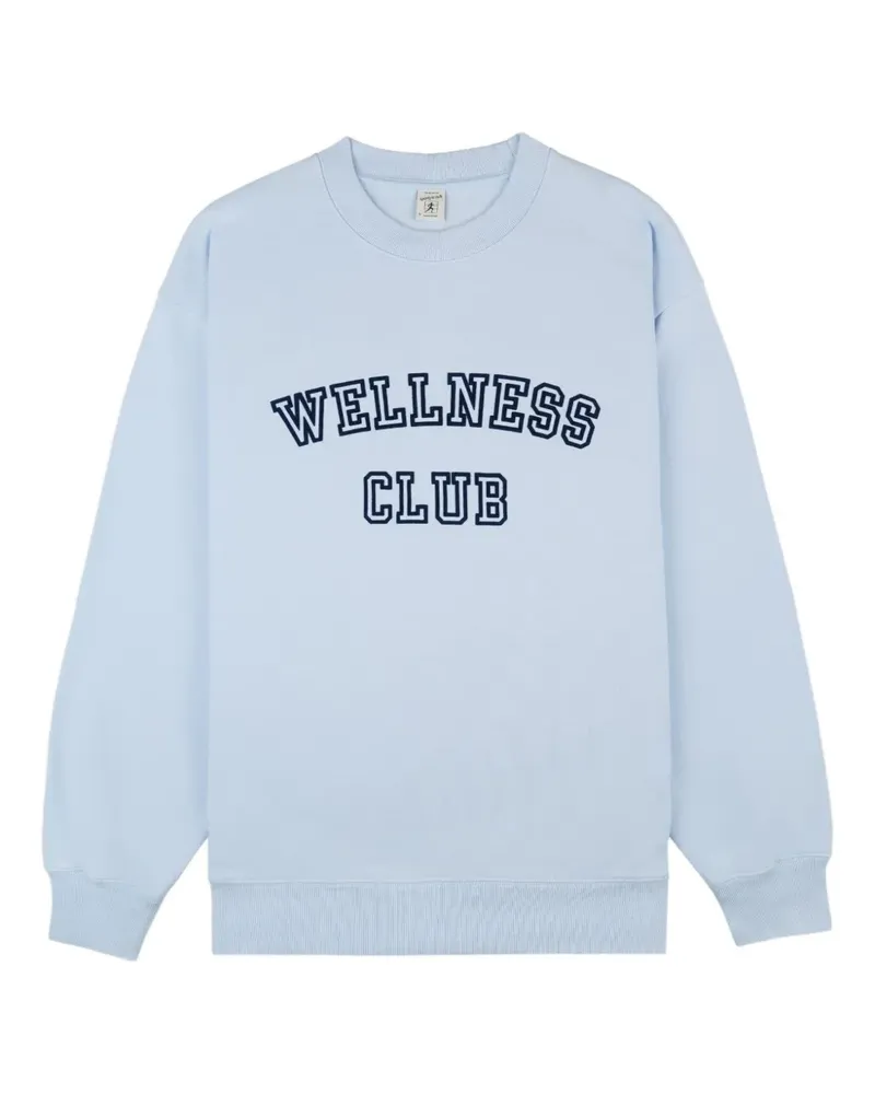 SPORTY & RICH Sweatshirt mit grafischem Print - Blau Blau