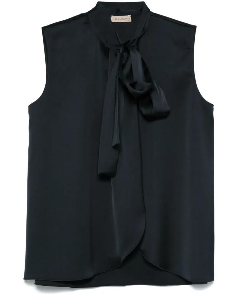 Blanca Oberteil aus Satin - Blau Blau