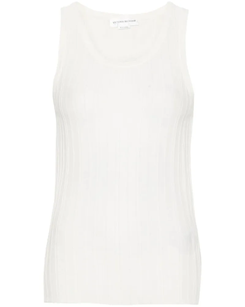 Victoria Beckham Gestreiftes Tanktop - Weiß Weiß