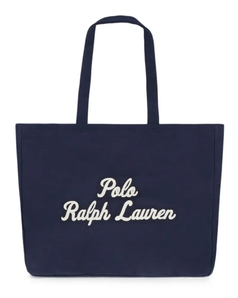 Ralph Lauren Shopper mit Logo-Stickerei - Blau Blau