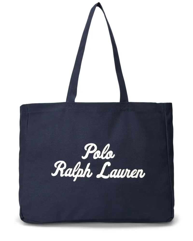 Ralph Lauren Shopper mit Logo-Stickerei - Blau Blau