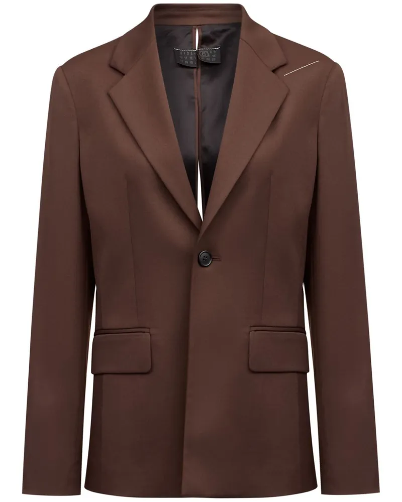Maison Margiela Blazer mit Ziernaht - Braun Braun