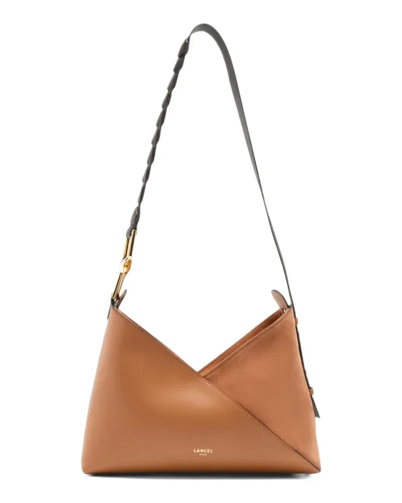 Lancel M Pagode Schultertasche mit Flechtriemen - Braun Braun