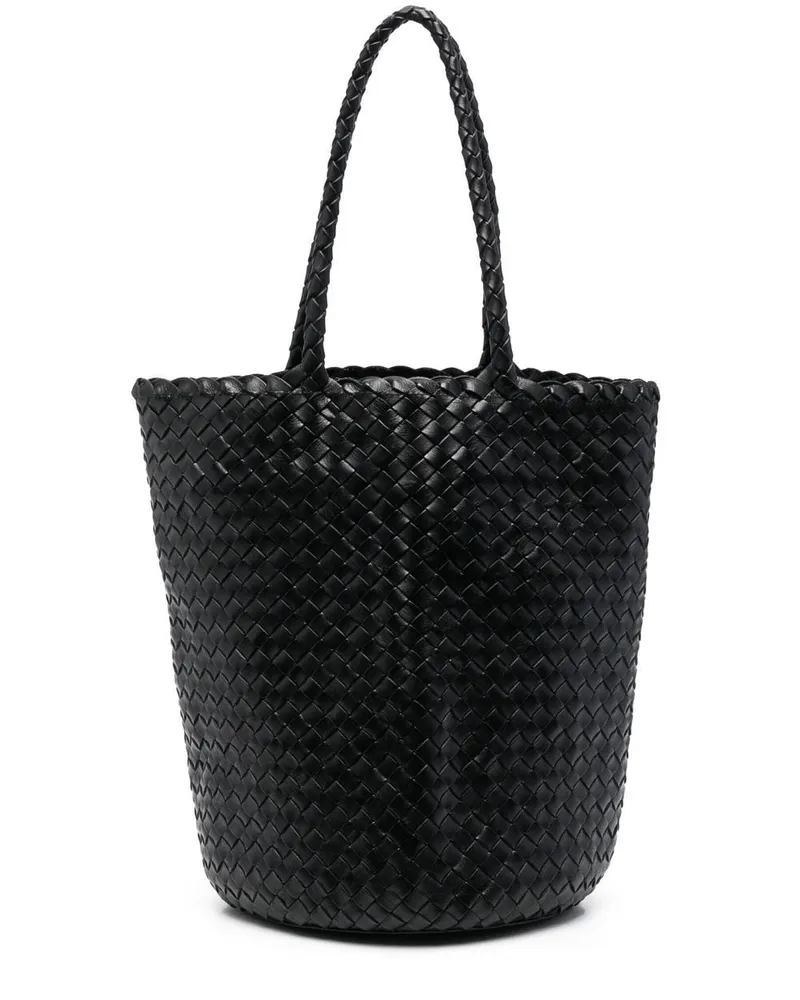 Dragon Diffusion Gewebte Jacky Tote Bag - Schwarz Schwarz