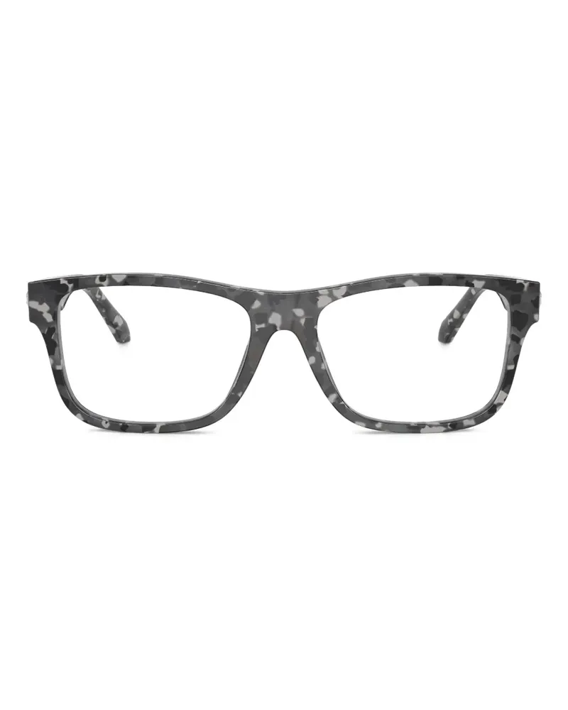 Versace Brille mit eckigem Gestell - Grau Grau