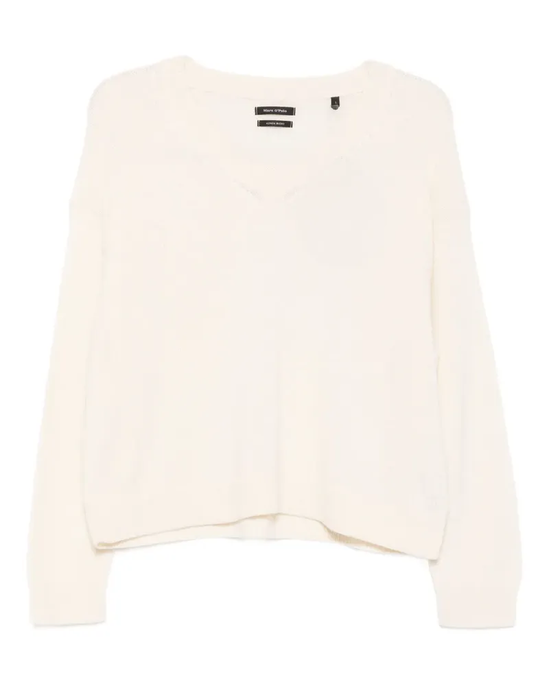 Marc O'Polo Pullover mit V-Ausschnitt - Nude Nude