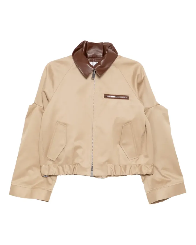 Sacai Jacke mit Cut-Out-Kragen - Nude Nude